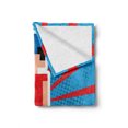 thumbnail image 2 of Video Games Soft Flannel Fleece Throw Blanket, Red Striped Boom Beams Retro 90's Toys Boy Cap Geometric Arrangement, Cozy Plush for Indoor and Outdoor Use, 70" x 90", Vermilion White, by Ambesonne, 2 of 6