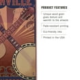 thumbnail image 3 of Nashville, Tennessee, Guitar and Banjo Music Birch Wood Wall Sign (6x9 Rustic Home Decor, Ready to Hang Art), 3 of 5