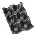 thumbnail image 1 of OUSITAID 6 Grids Egg Holder Ceramic Anti-Slip Egg Box Refrigerator Shockproof Egg Storage Box (Black), 1 of 6