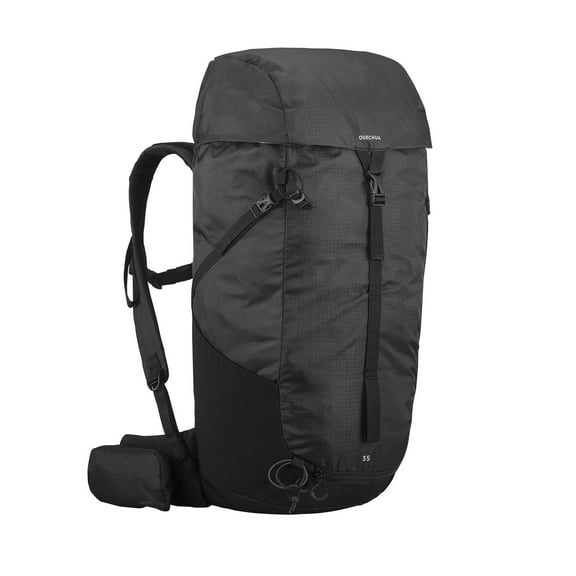 Quechua, MH100 Hiking Backpack 35L, Black