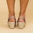 thumbnail image 4 of JFBUJC Espadrilles Compensées pour Femmes Sandales d'Été à Plateforme avec Bride Cheville Taille, 4 of 5