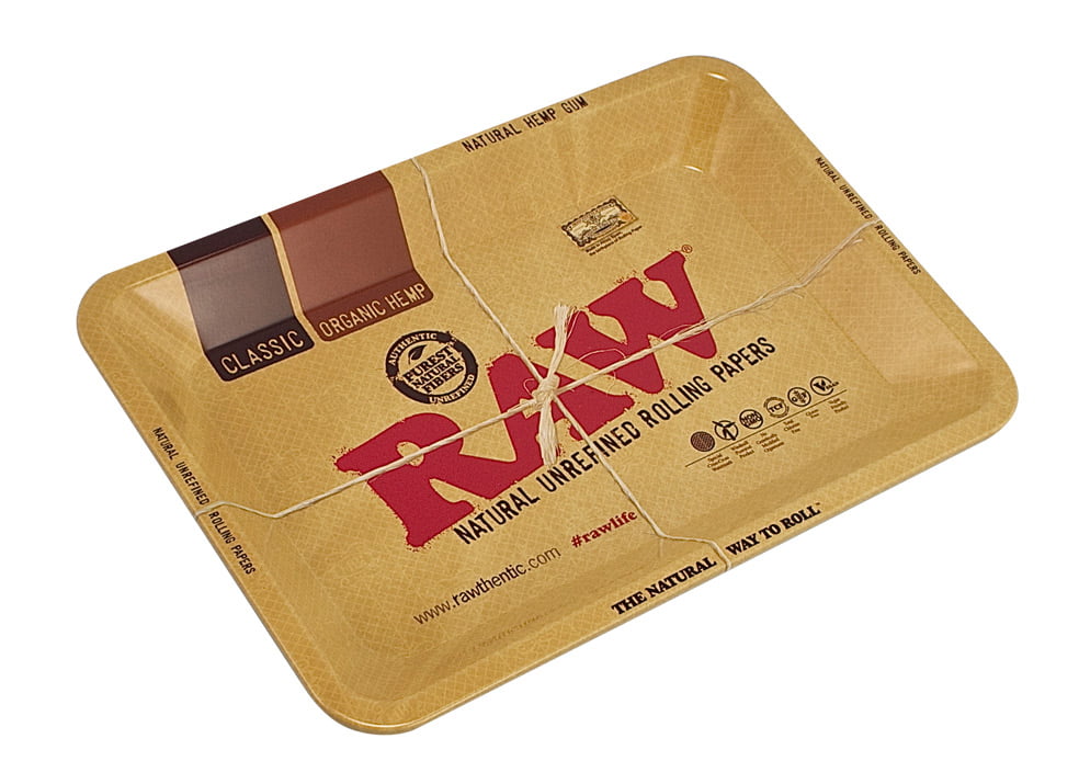 Rectangular Durable Metal Rolling Tray for Grinding and Rolling No-Spill with Smooth Rounded Edges 7''X 5.5''