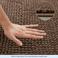 thumbnail image 4 of Bathroom Rugs Chenille Bath Rug Soft Short Plush Bath Mat Soft Shower Mat Water Absorbent Shower Mat Quick Dry Machine Washable(Brown,16" x 24"), 4 of 7