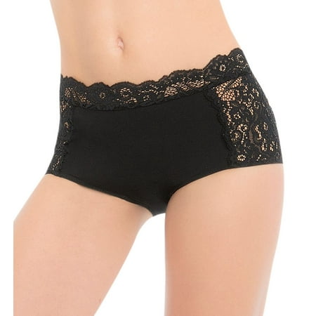 

Women s Ilusion 71001192 Microfiber Lace High Rise Panty