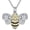 Bumblebee, variant on DVEATR Golden Bee/Honeycomb Pendant Necklace 925 Sterling Silver Cute Bumblebee Pendant Necklace for Women Birthday Christmas