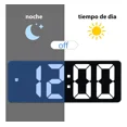thumbnail image 3 of Reloj Digital De Pared Led Termómetro Y Despertadores, 3 of 7