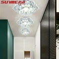 HTPEIXT Modern Crystal Petals LED Ceiling Lights Aisle Hallway Corridor