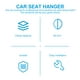 thumbnail image 5 of 200pcs cubierta de asiento de coche ganchos de plástico asiento auto cojín fijo ganchos accesorios para automóviles, 5 of 6