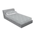 thumbnail image 2 of Ambesonne Art Deco Fitted Sheet & Pillow Sham Set, Grey White Classic Scales, Twin, Grey and White, 2 of 2