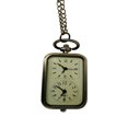 thumbnail image 1 of 1PC Double Movement Retro Hanging Pocket Watch Vintage Watch Pendant Chain Necklace, 1 of 9