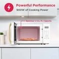 thumbnail image 5 of Frigidaire 1.1 cu. ft. 900 Watt Countertop Microwave, White and Gold, 5 of 12