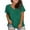 Green, variant on Shirts for Women V Neck Short Sleeve Casual Summer T-Shirt Loose Fit Flowy Basic Tee Comfortable Breathable Everyday Wear Blouse 2Xl Size Spring Summer Womens Tops