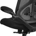 thumbnail image 5 of Flash Furniture Kimble High Back Black Mesh Executive Swivel Ergonomic Office Chair with Adjustable Lumbar, 2-Paddle Control and Flip-Up Arms, 5 of 9