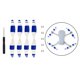 thumbnail image 3 of Mini rc propulsores reemplaza 8pcs Drone Propellers Pieza De Repuesto Drone Reemplazo Herramientas Azul Azul Magideal Mini rc propulsores reemplaza, 3 of 7