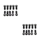 thumbnail image 2 of Vogacara 10 Uds escalas extremos de barra de acoplamiento RC coche enlace cabezas de bola modelo coche Control remoto juguete suministros reemplazo Negro Tipo C 2piezas Vogacara CBP160821, 2 of 5
