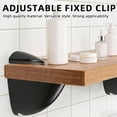 thumbnail image 6 of Adjustable Glass Shelf Bracket, Alloy Brushed Floating Woods Bracket Heavy Duty Glass Shel-f, Stable not Loose for Wood Shelf Brackets Wall Mounted, 6 of 10