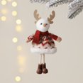 thumbnail image 4 of Christmas Wearing Scarf Angel Girl Pendant xMAS Tree Accessories Supplies Decoration Cute Handmade Plush Elf Toy Home Decor, 4 of 5