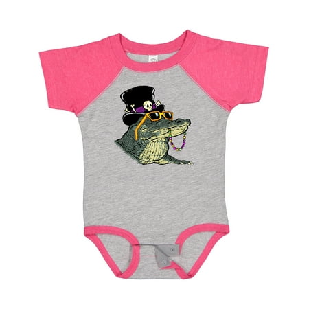 

Inktastic Mardi Gras VooDoo Gator Gift Baby Boy or Baby Girl Bodysuit