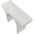 thumbnail image 4 of Meridian Furniture Pomezia White Marble Finish Console Table, 4 of 7