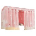 thumbnail image 2 of Cheers US Dormitory Bunk Bed Curtains Single Sleeper Blackout Cloth Gauze Bed Tent Curtain Shading Net Student Dorm Home Dustproof Sleep Privacy Protection, 2 of 7