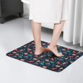 thumbnail image 4 of DarkBlue Colorful Dinosaurs Flannel Non Slip Door Rugs,Washable Door Mats Indoor,Decorative Door Mats,Dirt-Resistant and Absorbent Doormat for Entrance,Bedroom,Kitchen,Bathroom,23.5"x16", 4 of 5
