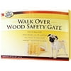 Pet Select Walk Over Wooden Gate with Pass Through Door (25-44" W x 18" H)