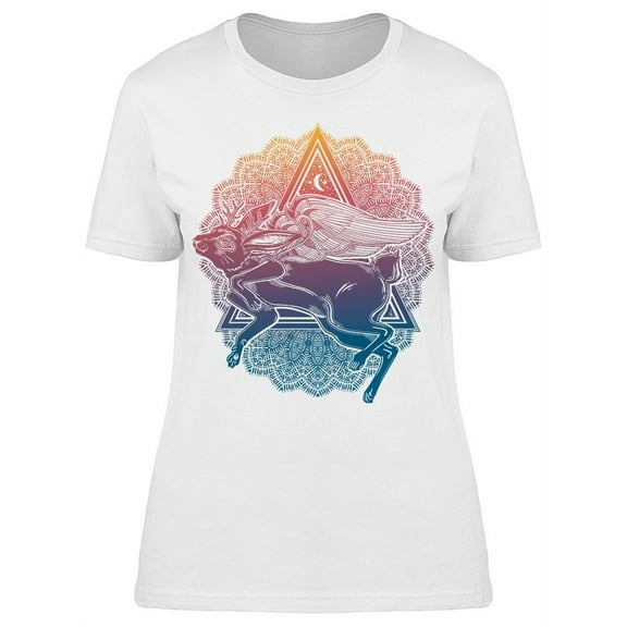 Rabbit Wings Pyramid T-Shirt Women -Image by Shutterstock, Female Large