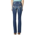 thumbnail image 2 of WallFlower Women's Luscious Curvy Bootcut Mid-Rise Insta Stretch Juniors Jeans (Standard and Plus), 2 of 4