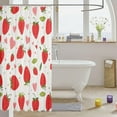 thumbnail image 3 of Kids Strawberry Bath Curtain Cute Fruit Bathroom Shower Curtain Set Boys Girls Cartoon Fruit Shower Curtain Kawaii Teens Bathroom Accessories Room Decor 72"x84", 3 of 6