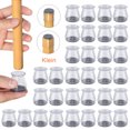 thumbnail image 1 of de 32 protectores para patas de sillas con fieltro, protectores para patas de sillas de silicona transparente, protectores para patas de sillas pequeñas, protectores redondos para patas de sillas, 1 of 5