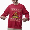 thumbnail image 2 of Christmas Sweatshirt, Gingershred Funny Christmas Sweatshirt, Muscular Gingerbread Ugly Holiday Jumper, Festive Gym Lover Gift for Weightlifters & Fitness Fans, 2 of 5