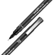 uni Pin Fine Line Drawing Pen, Assorted Tips, Black Ink, 12 Count