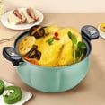 thumbnail image 3 of JUNWELL Grande Capacité 8L Pot à Citrouille Pot à Pression Pot de Cuisson Pot à Mijoter Pot Antiadhésif (Orange), 3 of 7