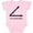 AD-Pink, variant on I'm Acute Baby Funny Math Pun Boys or Girls Baby Bodysuit