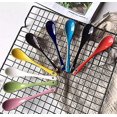 thumbnail image 5 of Cucharas de sopa de cerámica de 5 Cucharas de porcelana para café, té, juego de 8 (colores variados), 5 of 5