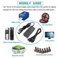 thumbnail image 3 of Gonine 24V 2.5A 2A Power Supply, 24V AC Adapter Charger Replace LED Strips LCD Monitor 3D Printer Dymo Label Writer Power Cord US Plug and 11 Pcs DC Jack Connector., 3 of 6