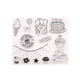 thumbnail image 1 of Cateissary Kit de impresión, exquisitos accesorios de oficina, herramientas para hacer tarjetas transparentes, sello de plástico, estampadores Suministros de escritura y corrección, 1 of 6