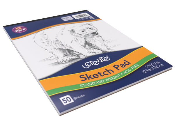 US Art Supply 8 x 10 Side Spiral Bound  60lb Sketch Drawing Pad Pack  of 2 Pads  100 Sheets in Each Sketch Paper Pad  Walmartcom
