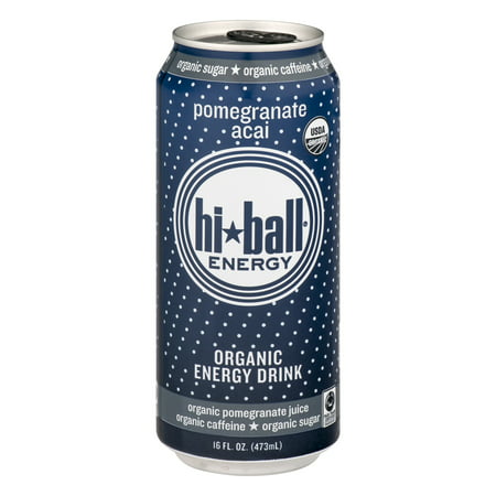 Hi-Ball Pomegranate Acai Organic Energy Water, 16 Fl. Oz., 12