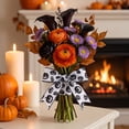 thumbnail image 5 of Halloween Wired Edge Ribbons Holiday DIY Craft Wrapping Ribbon for Home Party Decor, 5 of 6
