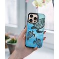 thumbnail image 7 of WIRESTER Case with Card Holder, RFID Blocking Wallet Case Durable PU Leather Kickstand Slim Heavy Duty Shockproof Protective Case for Apple iPhone 16 Pro 6.3" 2024, Ocean Sea Turtles, 7 of 7