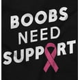 thumbnail image 5 of Boobs Need Support Breast Cancer Hoodie Sweatshirt Women Brisco Brands S, 5 of 6