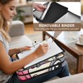 thumbnail image 5 of Haosy Accordion File Organizer Zipper Binder 500 Sheet 6-Tab Expanding File Folder Multi-Pocket 1.2 Inch 3 Ring Cute Dogs Head, 5 of 7