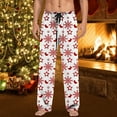 thumbnail image 2 of Top-kevin Men's Christmas Polyester Pajama Pants Soft Comfy Sleep & Lounge Pants Lightweight Drawstring Pjs Bottoms with Pockets, 2 of 7