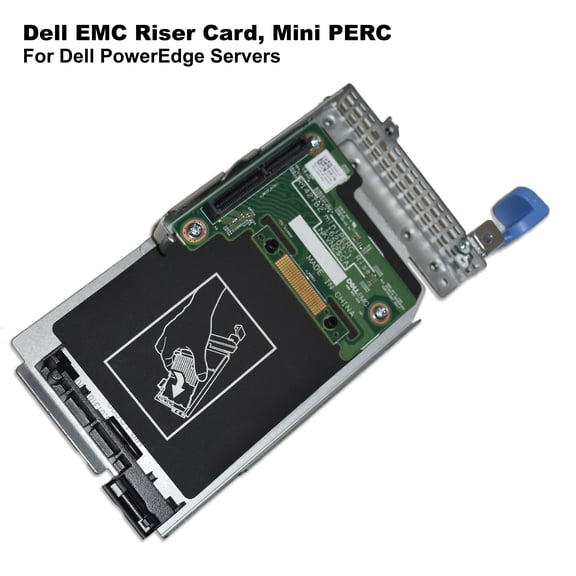 Pre-Owned Dell EMC Mini PERC Riser Card for PowerEdge C6420, PCIe RAID Adapter - 0J4P3N