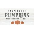 thumbnail image 2 of CAD Designs 24x14 Black Ornate Wood Framed with Double Matting Museum Art Print Titled - Farm Fresh Pumpkins, 2 of 4