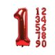 thumbnail image 1 of 40 inch Pink Number Balloons-Large Helium Foil Birthday Party Balloons (Number 0-9), 1 of 4