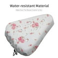 thumbnail image 4 of Red Florals Bike Seat Cover Waterproof and Dustproof Adjustable Soft Saddle Cushion Covers, 4 of 7