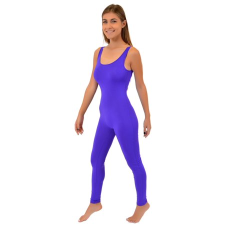 Stretch Is Comfort Women S Nylon Spandex Neon Tank Unitard