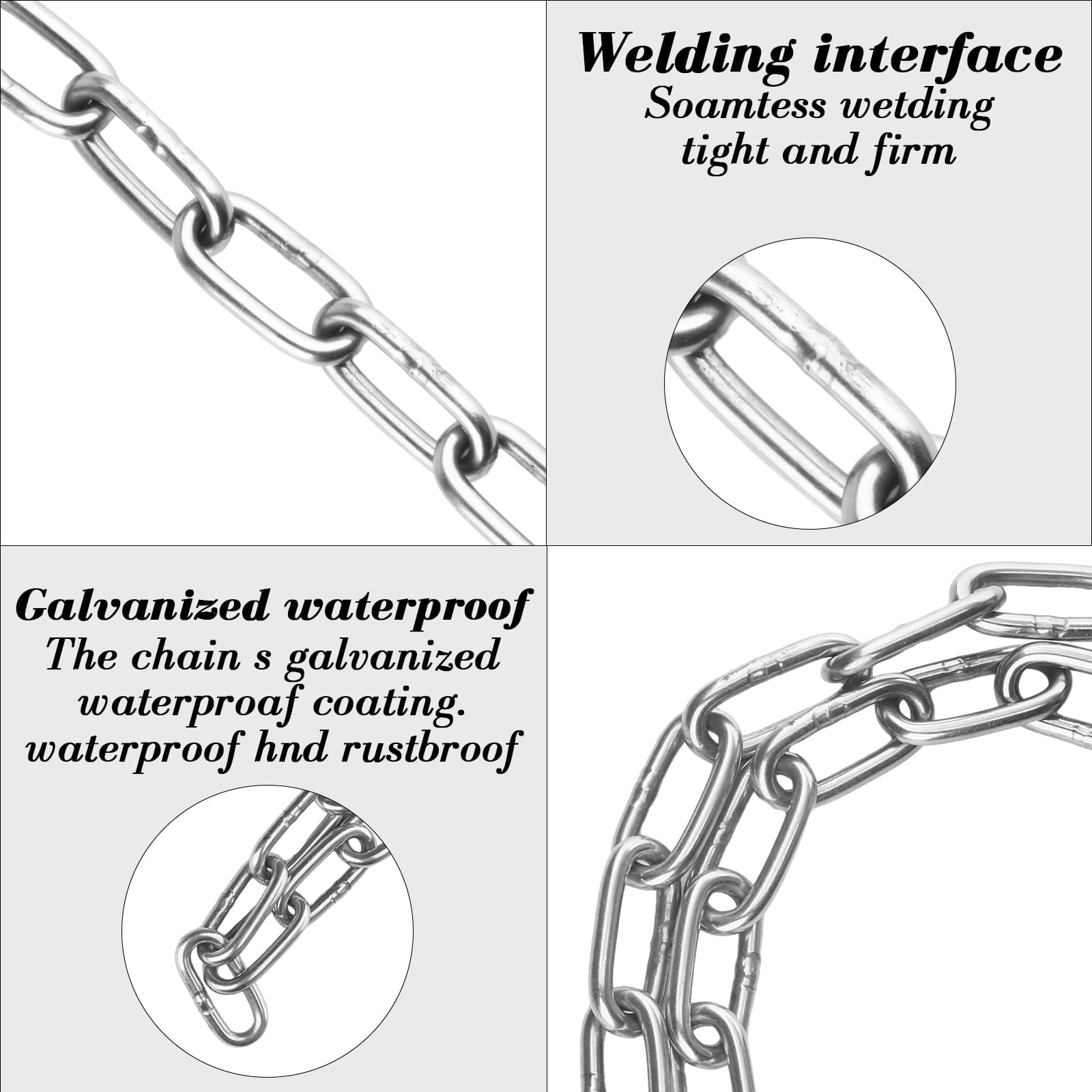 Stainless Steel Security Chain and Lock Kit 31 inch/6mm Thick Bike Chain Lock with 4 Keys Bike Locks Heavy Duty Anti Theft Bicycle Lock for Mountain City or Electric Bike Bicycle, Motorcycle